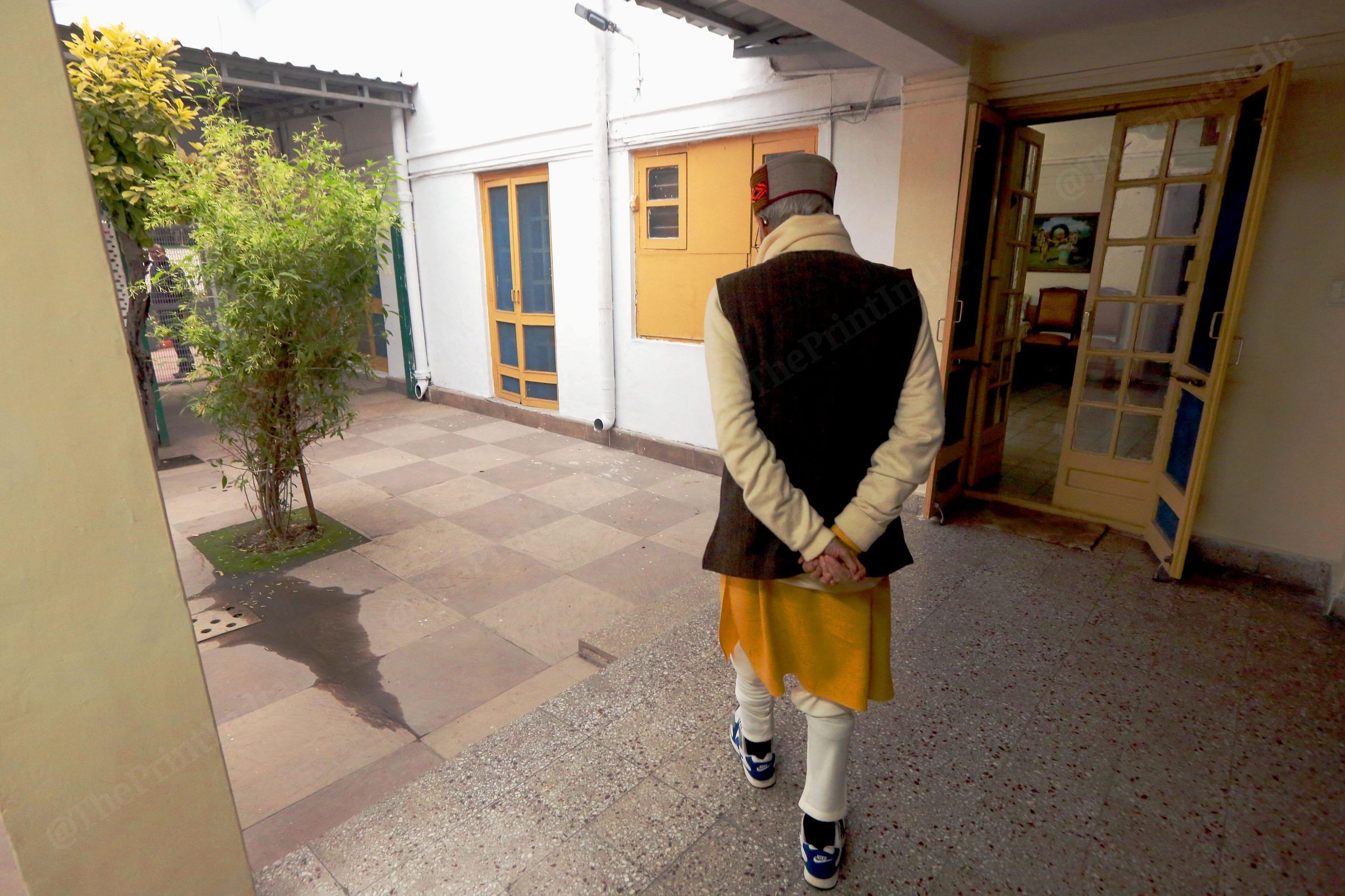 Joshi at his residence on Raisina Road | Praveen Jain | ThePrint
