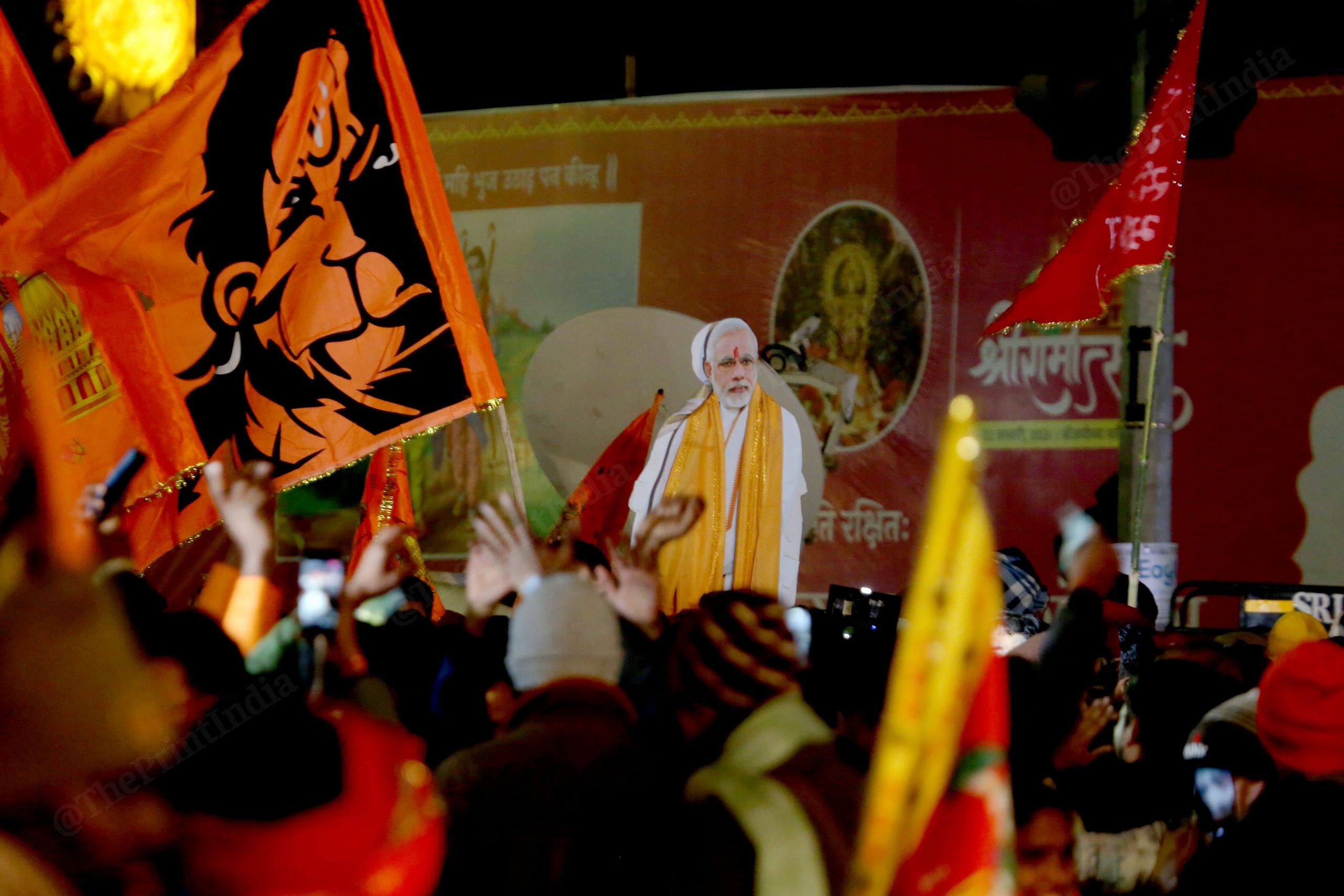 Cutout of PM Modi at Lata Mangeshkar Chowk | Praveen Jain | ThePrint