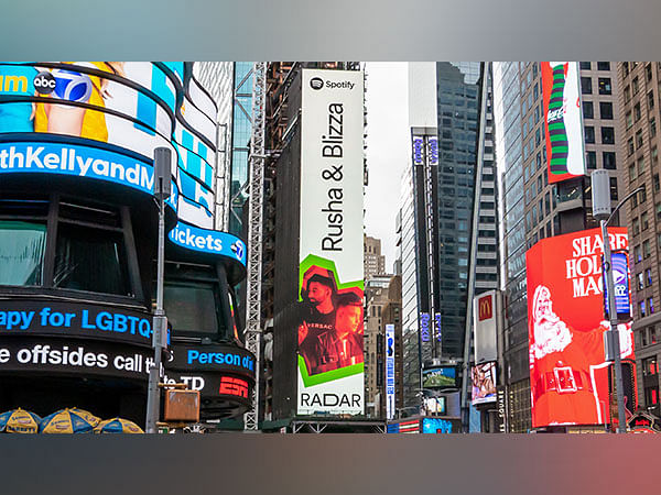 Rusha & Blizza, Indian Folktronica Music Producers Dominate Times Square New York's Skyline