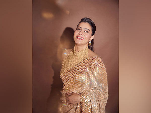 Kajol shimmers in gold in latest pictures