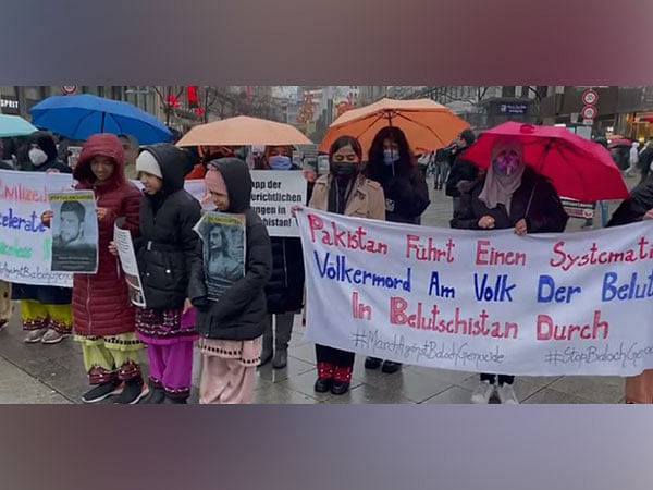 Baloch National Movement, Germany Chapter, stages protest in solidarity with long march for missing persons