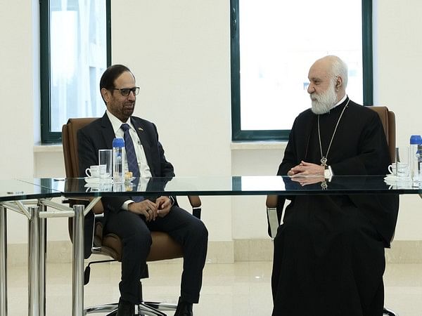 Ali Rashid Al Nuaimi meets Archbishop of Armenia