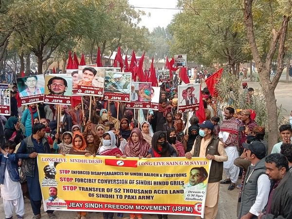 Pakistan: JSFM holds rally to mark 120th birth anniversary of Sindhi nationalism's founder Sain GM Syed