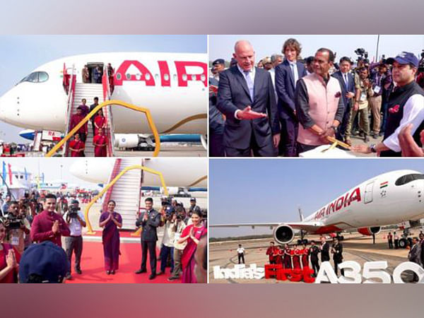 Air India's Airbus A350 centre of attraction at Wings India 2024