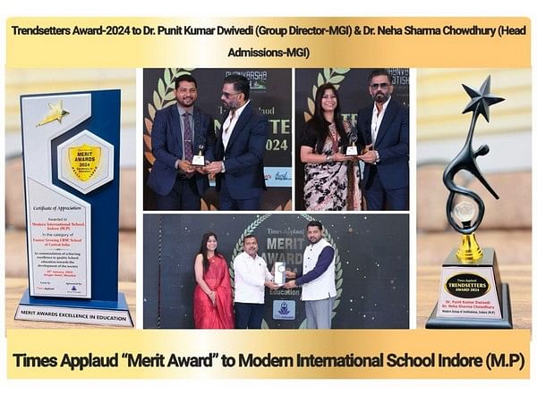 Trendsetters Award-2024 & Merit Award-2024 to Modern Group of Institutions & Modern International School Indore