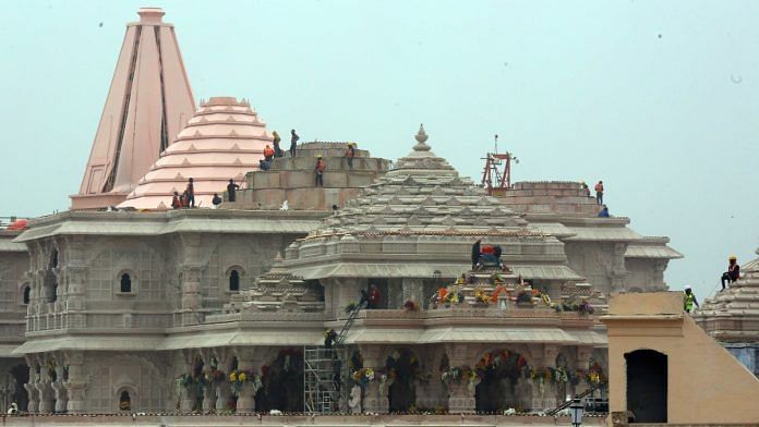 Ayodhya Ram mandir ‘pran pratishtha’| Photo credit: Suraj Singh Bisht | ThePrint