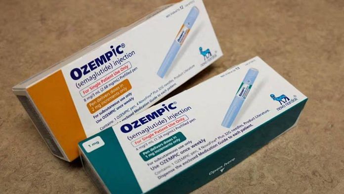 Boxes of Ozempic, a semaglutide injection used for treating type 2 diabetes made by Novo Nordisk | Photo: Reuters
