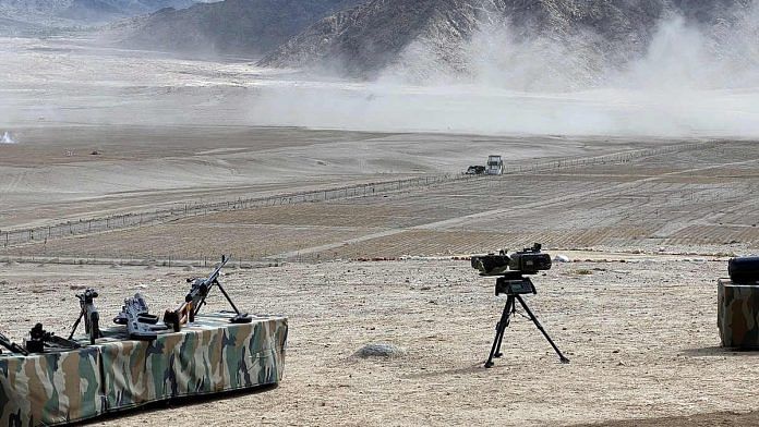 Representational image of military equipment in Ladakh | Photo: ANI