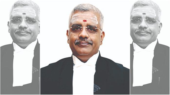 File photo of Justice N. Anand Venkatesh of the Madras HC | Courtesy: hcmadras.tn