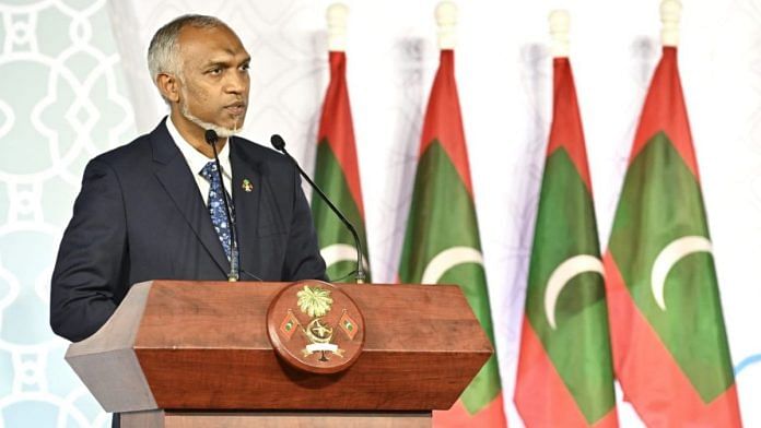 File photo of Maldivian President Mohamed Muizzu | X @presidencymv