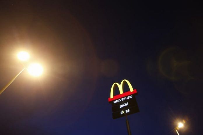 The corporate logo of McDonald's Corp fast food chain is seen on display in the Malaysian town of Pekan | Reuters file photo