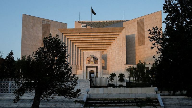 A view of the Supreme Court of Pakistan building during sunset hours in Islamabad, Pakistan October 3, 2023. REUTERS/Akhtar Soomro/File Photo