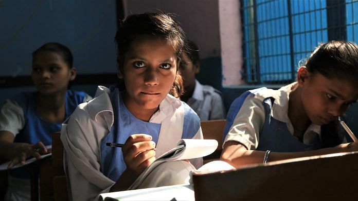 Representational image of a schoolgirl | Photo: Manisha Mondal | ThePrint