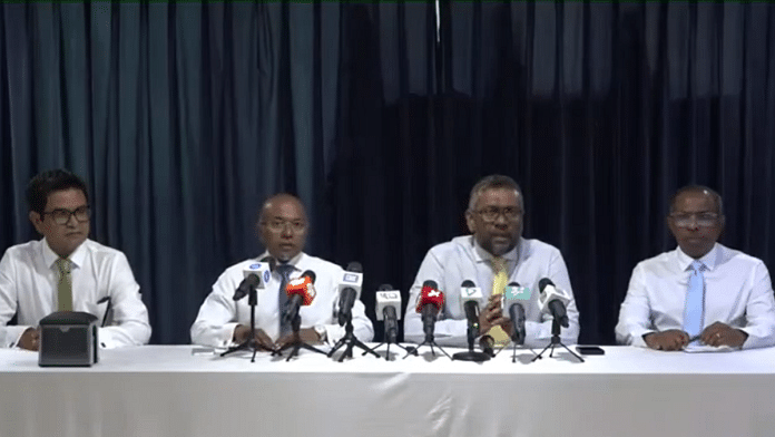 Screen grab of a press conference by the MDP and the Democrats | Credit: X