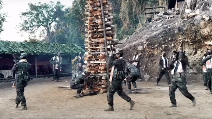 Still from a video released by ULFA(I) on the occasion of Magh Bihu | Courtesy: YouTube/ULFA(I)
