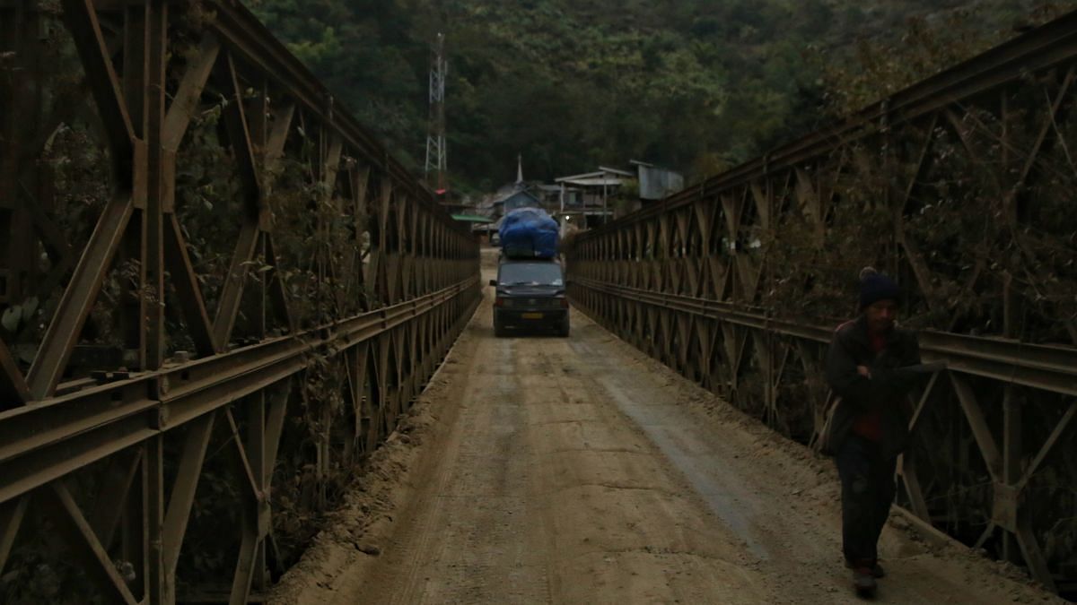One of the many bridges on the NH 102B | Photo: Manisha Mondal | ThPrint