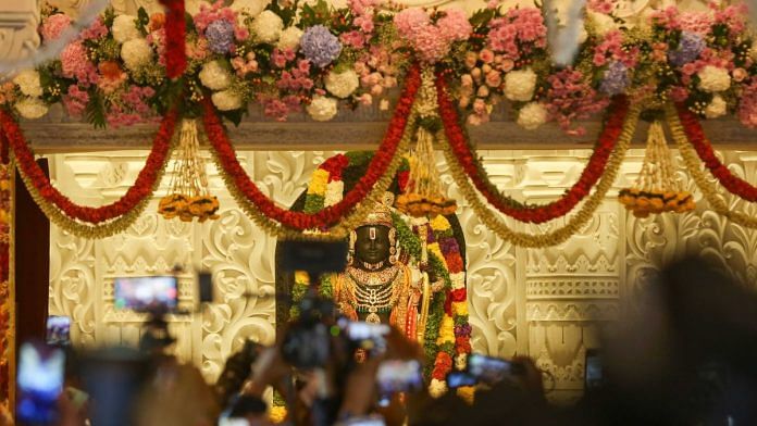 The idol of Ram in the Ayodhya temple | Suraj Singh Bisht | ThePrint 