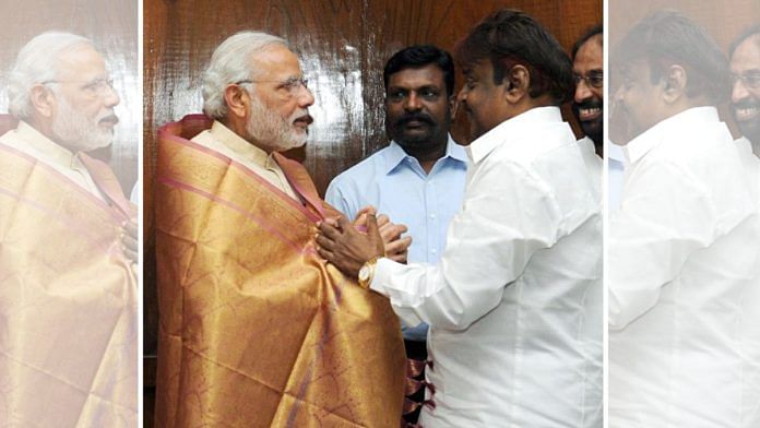 Prime Minister Narendra Modi posted this photo of social media platform ‘X’ expressing grief over the demise of DMDK founder-leader and actor Vijayakanth, who passed away Thursday | ANI