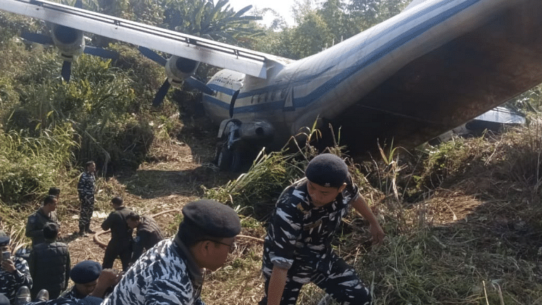 Myanmar military plane to evacuate fleeing soldiers skids off runway at Mizoram airport, 8 injured