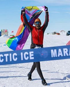 Kunal Bhardwaj's Antarctica run made a splash on Linkedin too | Photo by special arrangement