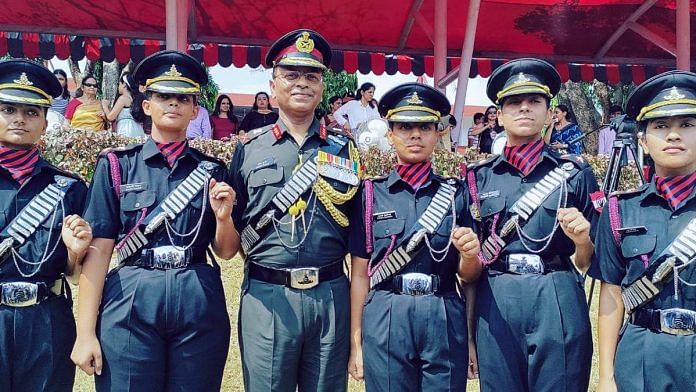 Women officers pose for a photo in April last year on joining the Regiment of Artillery after successfully completing training in Chennai | Photo: ANI