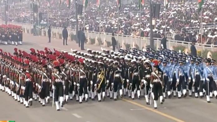 An all-women contingent of the Armed Forces Medical Services | Image via X/@ANI
