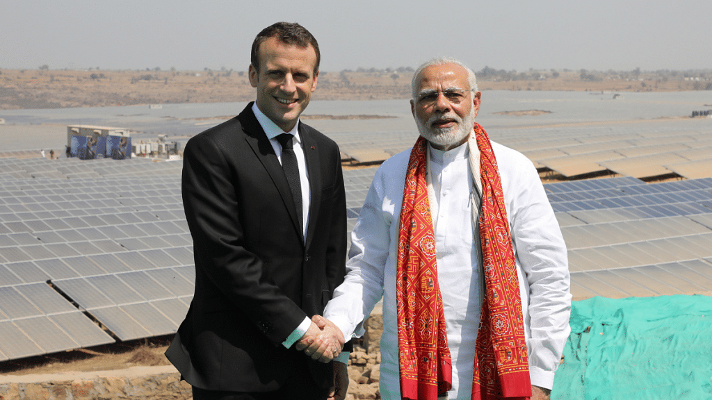 French President Emmanuel Macron and Indian Prime Minister Narendra Modi | Reuters