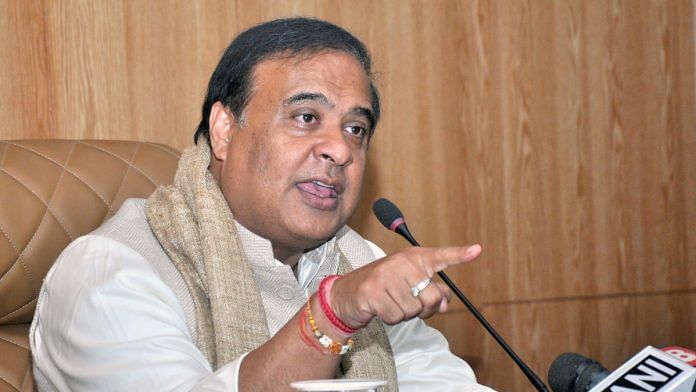 Assam Chief Minister Dr. Himanta Biswa Sarma addresses a press conference, in Guwahati on Thursday, 25 January | ANI