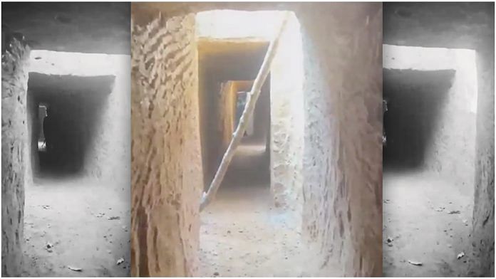 Visuals from a tunnel dug by Naxalites in Dantewada | ANI/Dantewada police