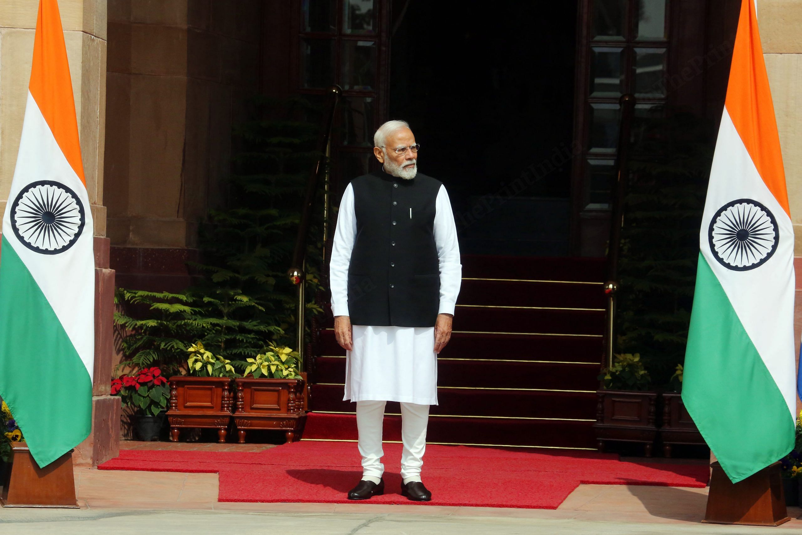 PM Modi awaits arrival of Greek counterpart at Hyderabad House | Praveen Jain | ThePrint