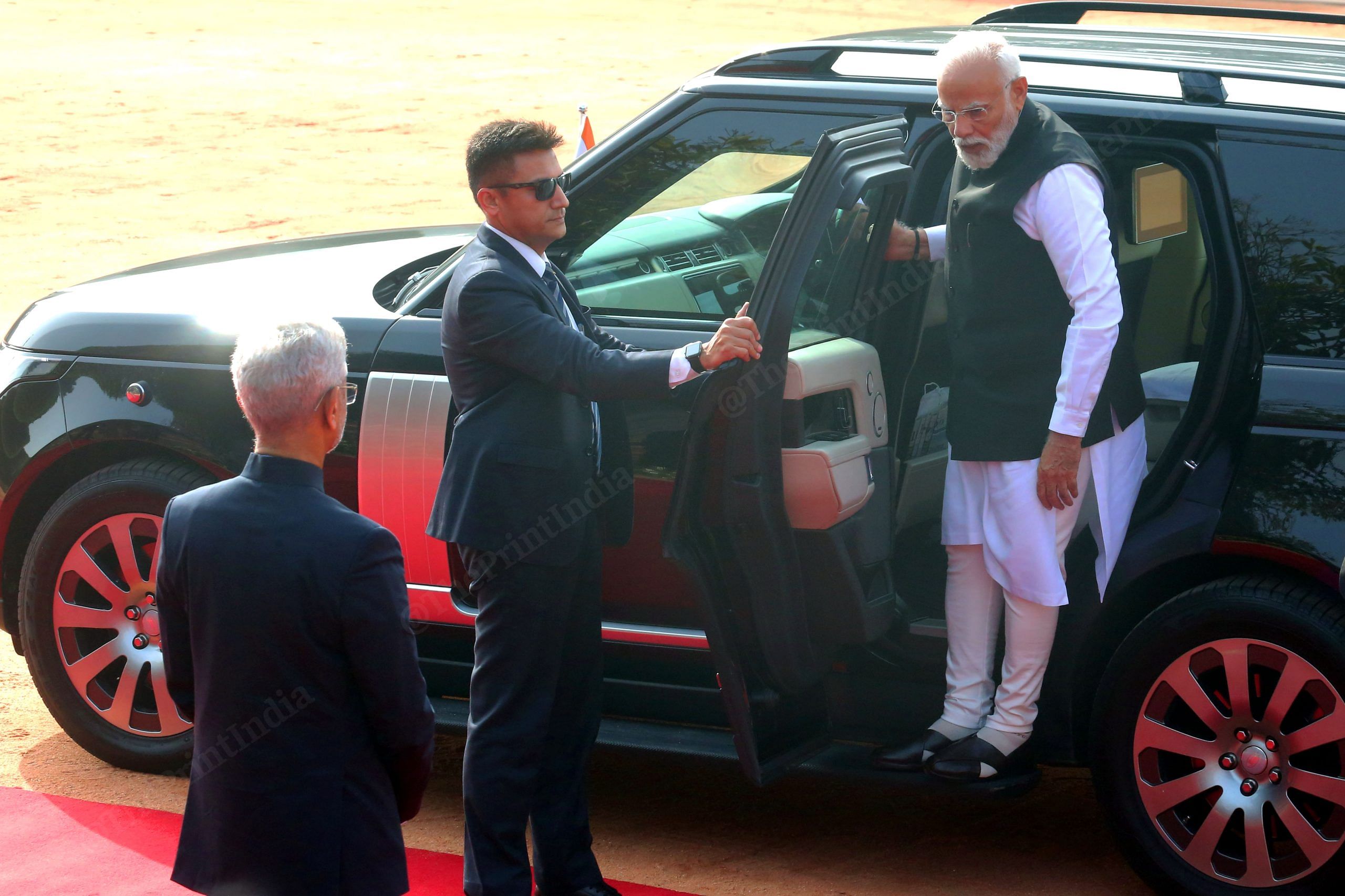 PM Modi arrives at Rashtrapati Bhavan ahead of ceremonial reception for Greek PM | Praveen Jain | ThePrint