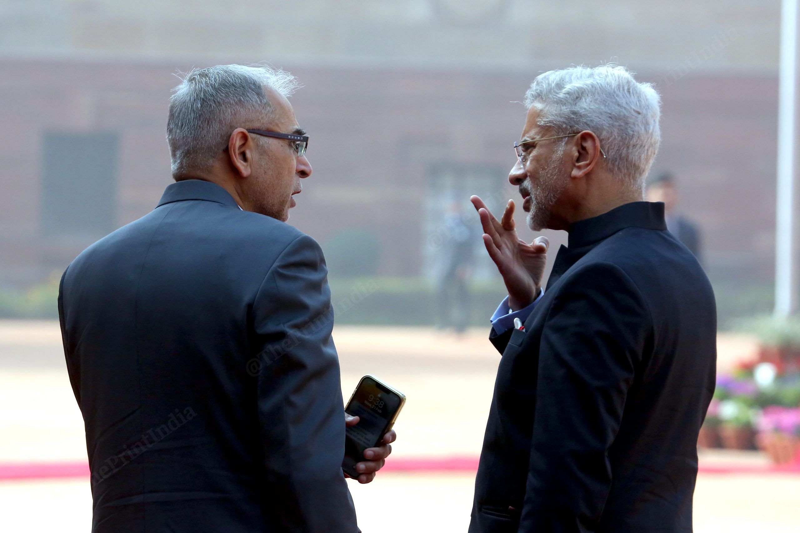 Foreign secretary Vinay Mohan Kwatra with Jaishankar | Praveen Jain | ThePrint