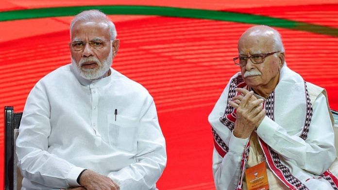 Prime Minister Narendra Modi and BJP veteran LK Advani | PTI file photo