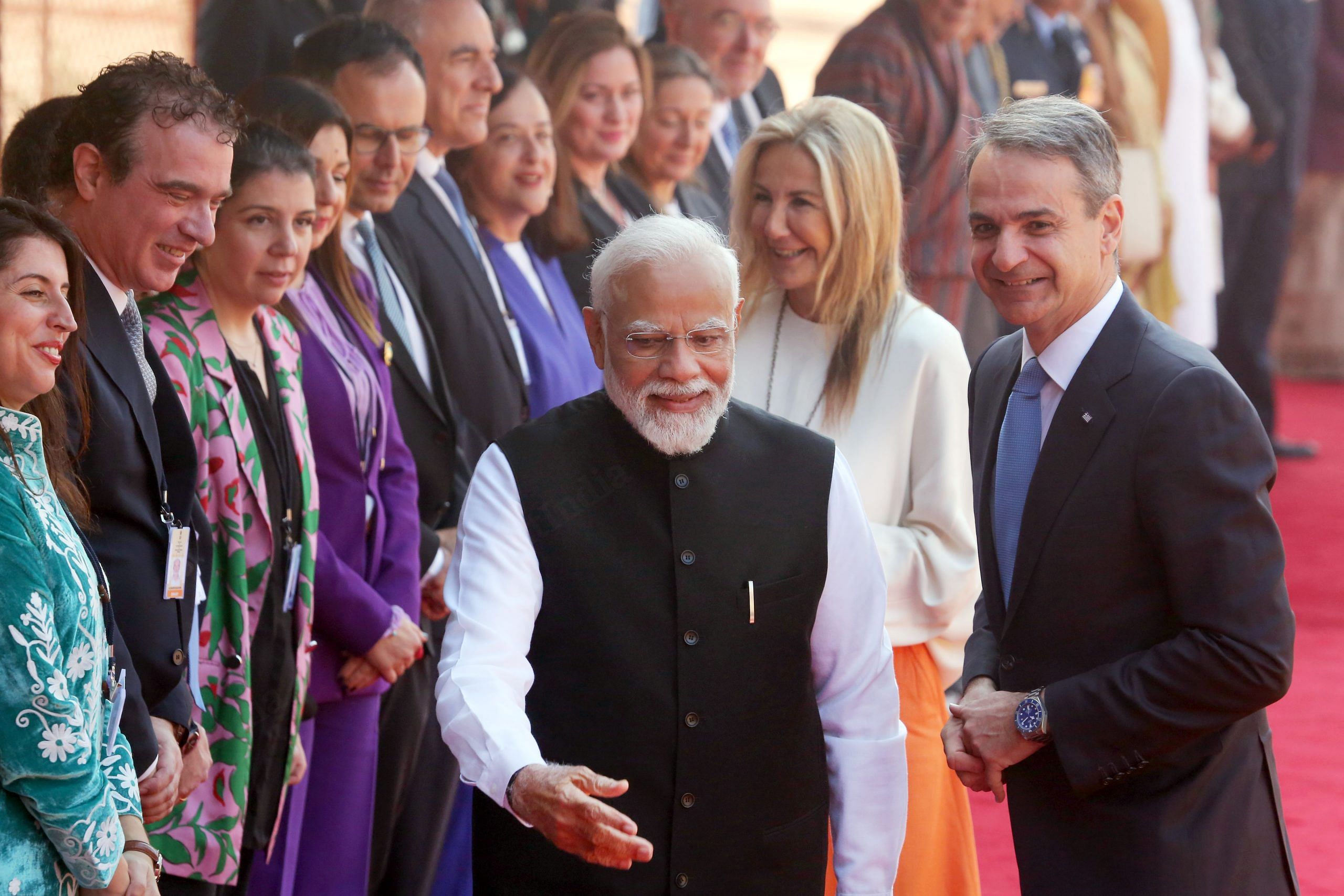 PM Modi with his Greek counterpart | Praveen Jain | ThePrint