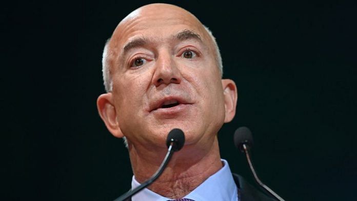 Amazon CEO Jeff Bezos speaks during the UN Climate Change Conference (COP26) in Glasgow | Reuters file photo