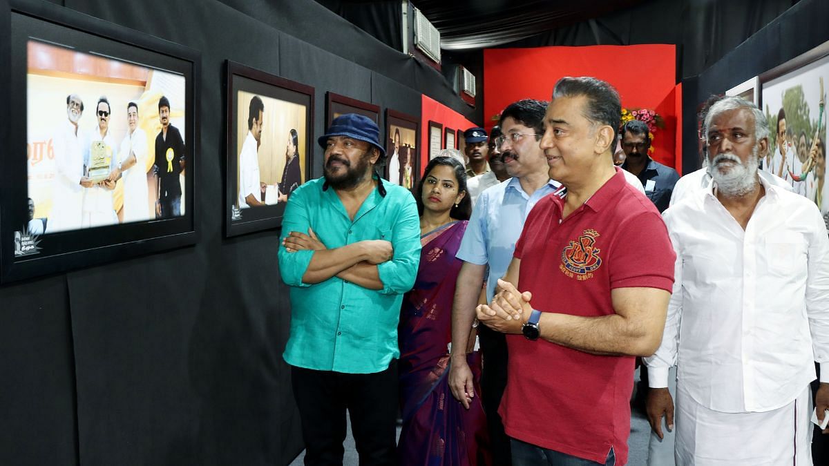 Kamal Haasan at an exhibition chronicling the important events of Tamil Nadu Chief Minister MK Stalin's life in Chennai | ANI