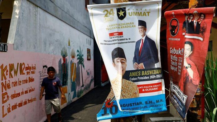 Posters bearing images of Indonesia's presidential candidates Anies Baswedan and Ganjar Pranowo in Jakarta, Indonesia | Photo REUTERS/Kim Kyung-Hoon