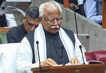 Haryana Chief Minister Manohar Lal Khattar presents the State Budget at the State Legislative Assembly in Chandigarh on Friday | ANI