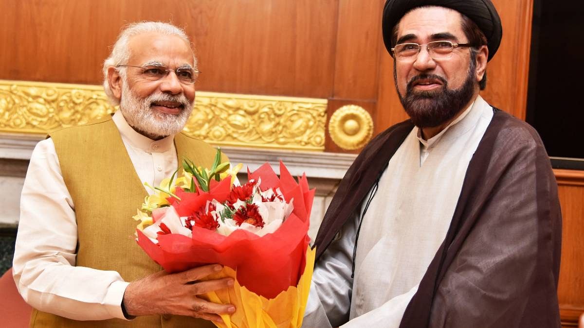 Shia cleric Kalbe Jawad with Prime Minister Narendra Modi | X@jawad_kalbe