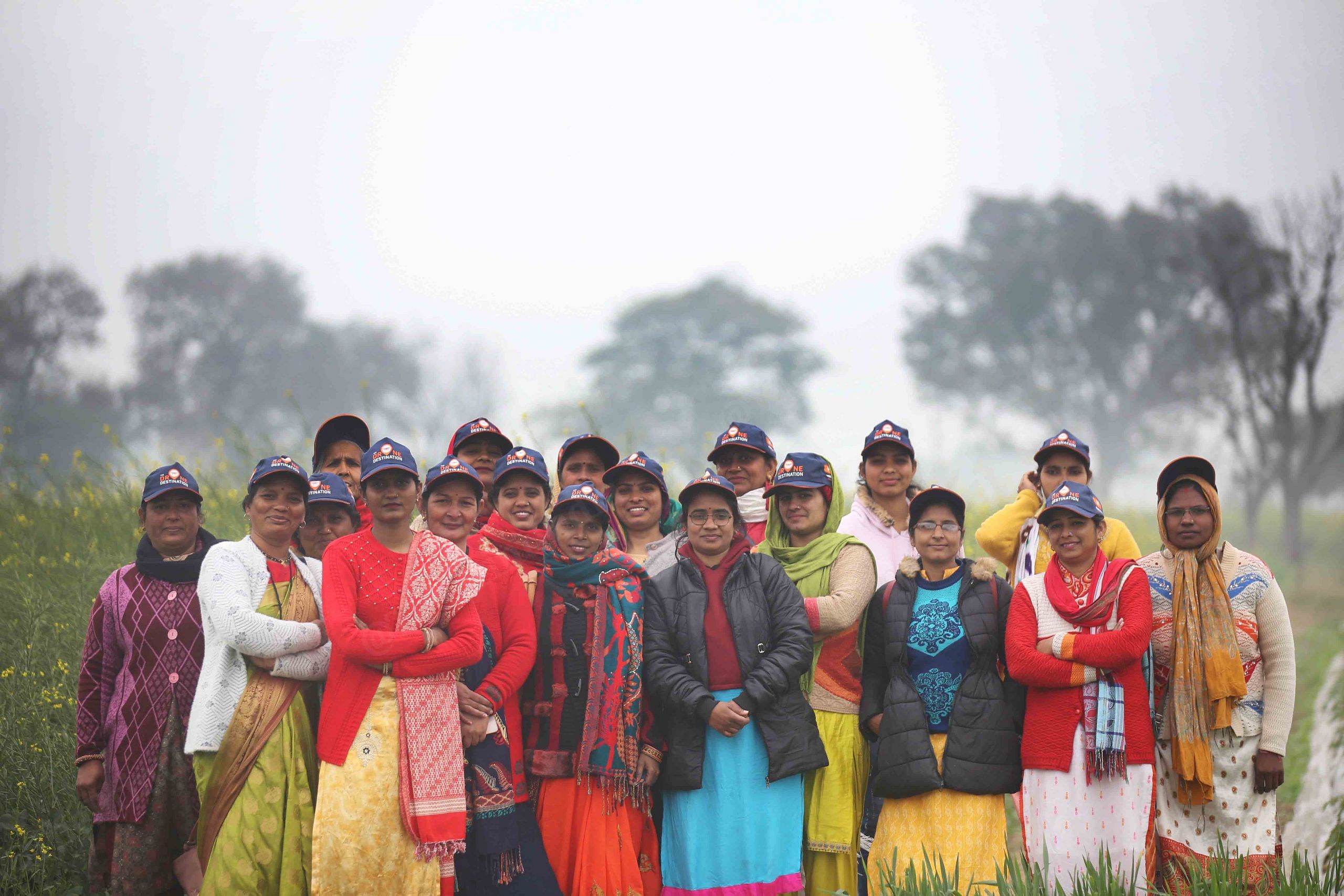 A group of women at Drone Destination at Haryana's Manesar | Photo: Manisha Mondal | ThePrint
