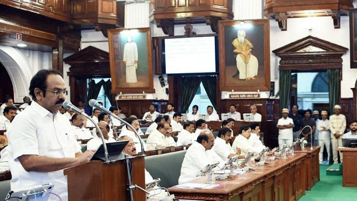 Tamil Nadu Finance Minister Thangam Thennarasu presents the State Budget 2024–25 during the Budget Session of the State Assembly, in Chennai, 19 February, 2024 | Photo: ANI Photo