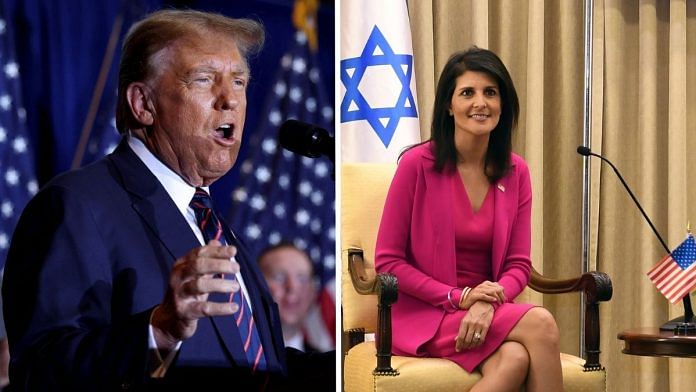 Donald Trump (left) and Nikki Haley (right) | via Reuters and Commons