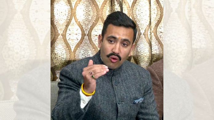 Congress MLA Vikramaditya Singh addresses the media after he resigned as a minister in the Himachal Pradesh cabinet, in Shimla on Wednesday | ANI