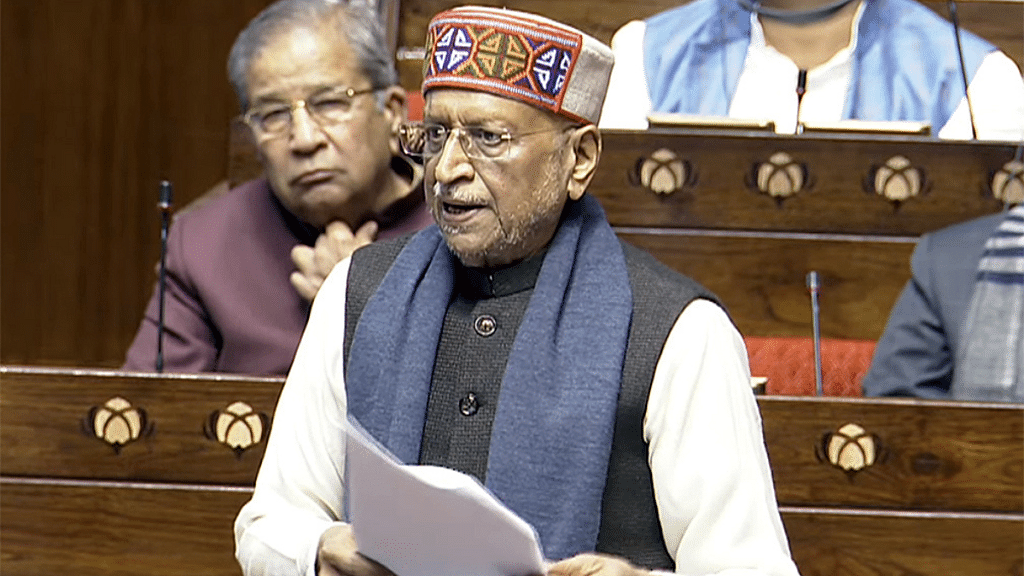 BJP MP Sushil Kumar Modi speaks in Rajya Sabha during the Interim Budget Session of Parliament | ANI Photo/Sansad TV