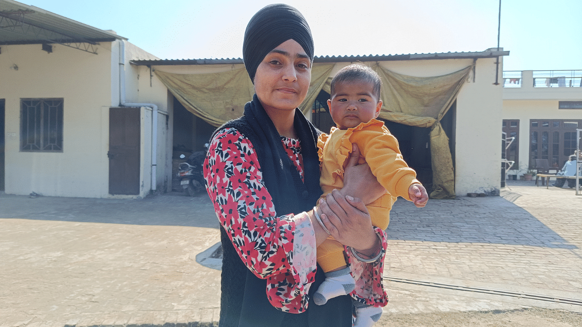 Rupinder Kaur and her daughter at Lapran village in Punjab’s Ludhiana | Falguni Sharma | ThePrint