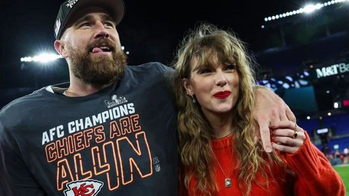 Travis Kelce and Taylor Swift | Patrick Smith / Getty Images