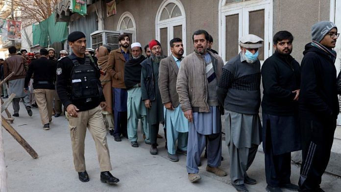 A polling station during general election, in Peshawar, Pakistan | Reuters