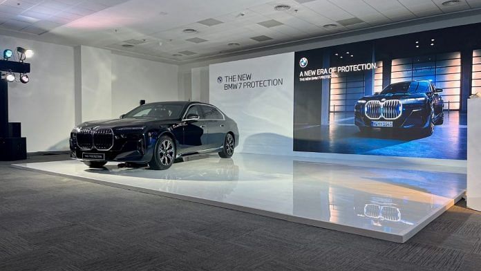 An uprgaded version of the new BMW 7-series unveiled at the BMW Training Centre outside Gurugram | Kushan Mitra