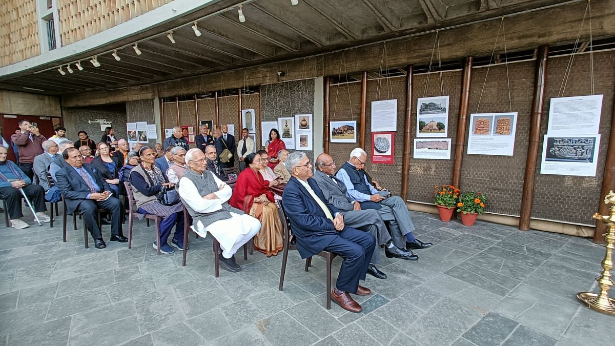 Former J&K Governor NN Vohra and Ambassador Shyam Saran among the visitors of the exhibition | Krishan Murari, ThePrint