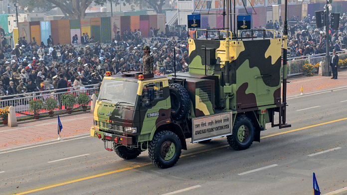 Representational image of Indian Army Advance Radio Frequency Monitoring System vehicle during the 75th Republic Day celebrations, at the Kartavya Path in New Delhi | ANI